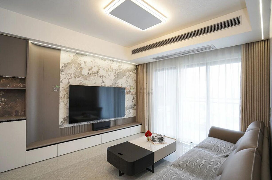 天空之城完工實景，一進門就驚艷到！客餐一體這樣裝，實用高級